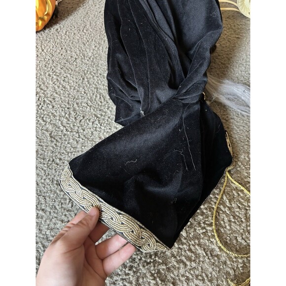 Mario Chiodo 2004 Horror Wicked Witch Skull Mask W/ Hair & Robe Hood - Picture 3 of 6